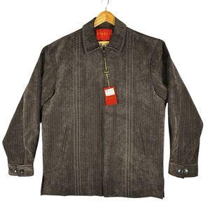 Vintage Inserch 2XL Jacket Limited Edition Velour Zip Up Statement Y2k 90s Italy